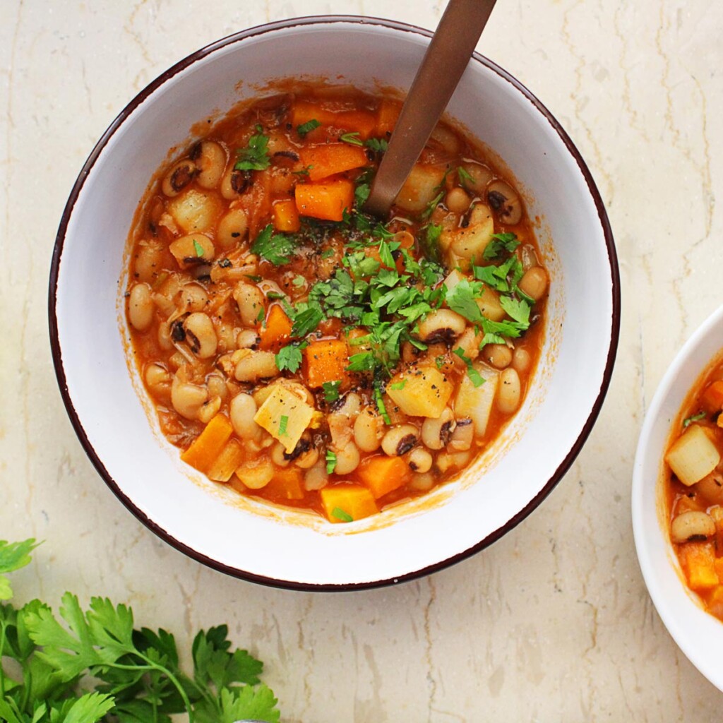 MEDITERRANEAN VEGAN BLACKEYED PEAS RECIPE 30 days of Greek food