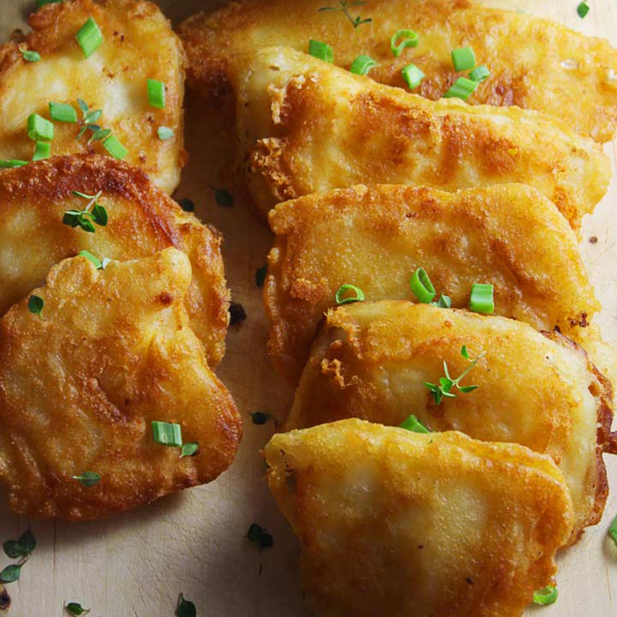 SALTED CODFISH FRITTERS WITH GARLIC MASHED POTATOES 30 days of Greek food